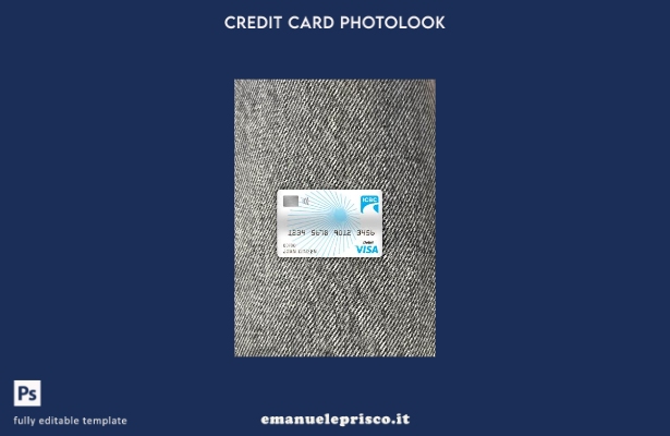 stile verificato Modello frontale photolook con carta di debito per visto banc 1